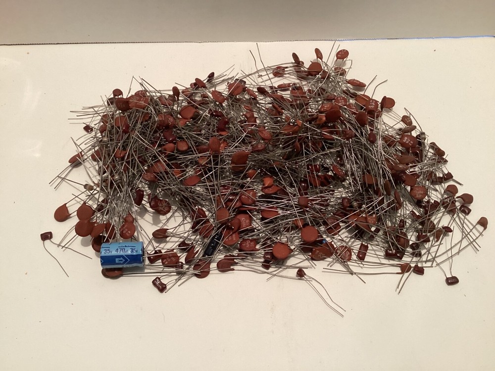Vintage Assorted capacitors - 15oz