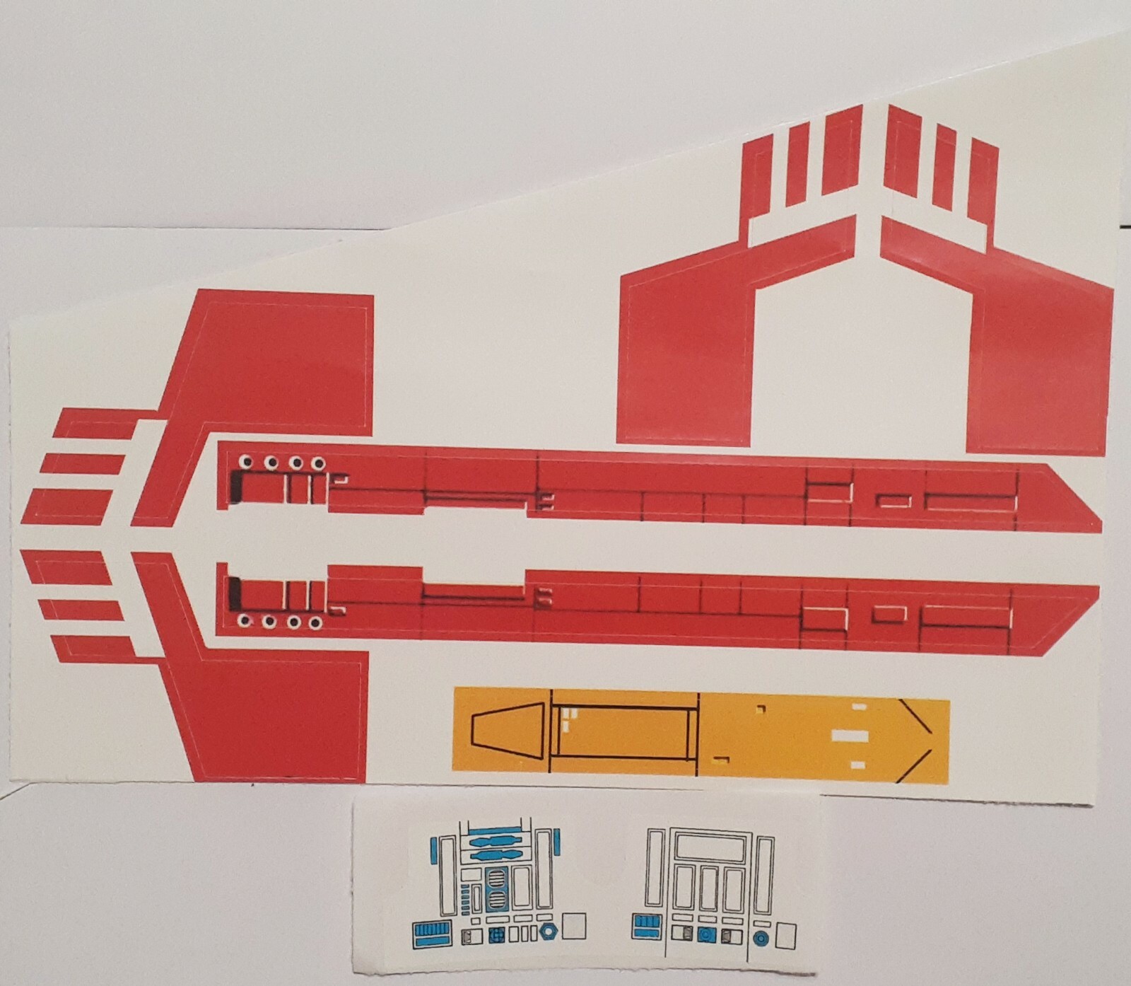 Vintage Star Wars X-Wing Replacement Toy Sticker - Peel & Stick - No Need To Cut