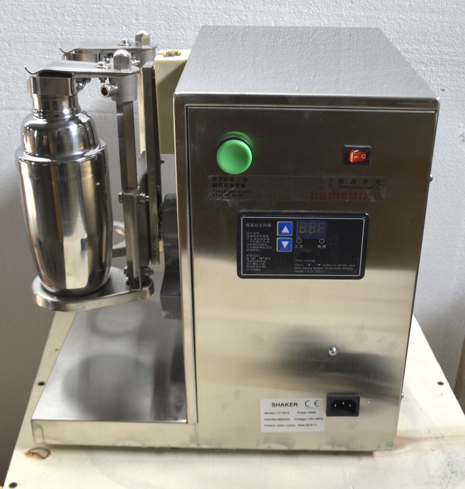 110V Bubble Boba Milk Tea Shaker Machine Auto Shaking Mixer Double Frame