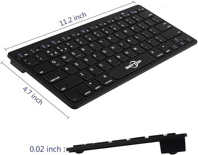 BATTOP Ultra-slim Universal Bluetooth Keyboard