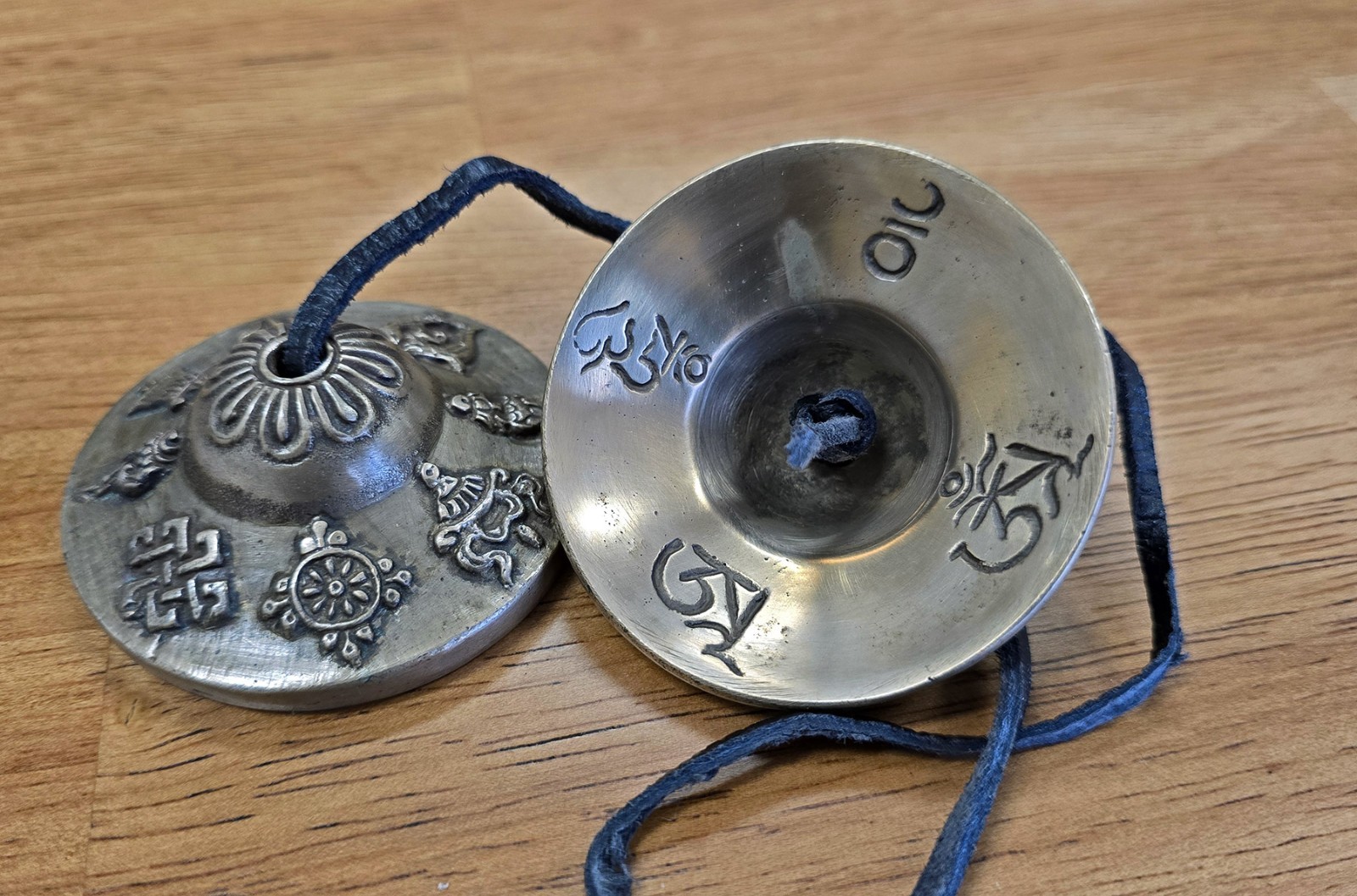Cast Bronze Tingsha Cymbals Bells Chimes Meditation Healing
