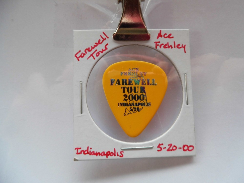 KISS ACE FREHLEY 5/20/00  GUITAR PICK~READ DESCRIPTION #5/6