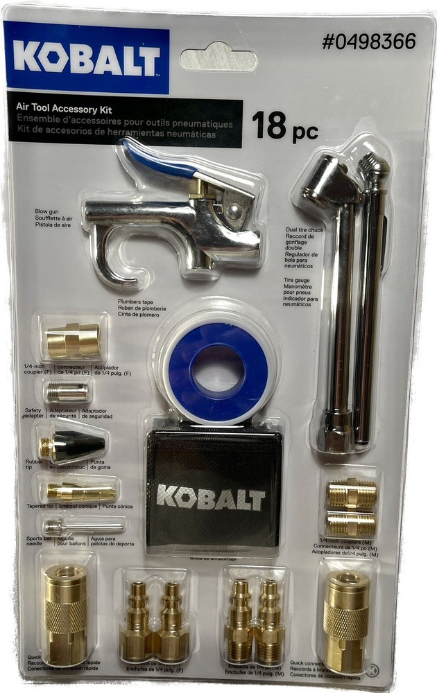 Kobalt Air Tool Accessory Kit 18 Pc