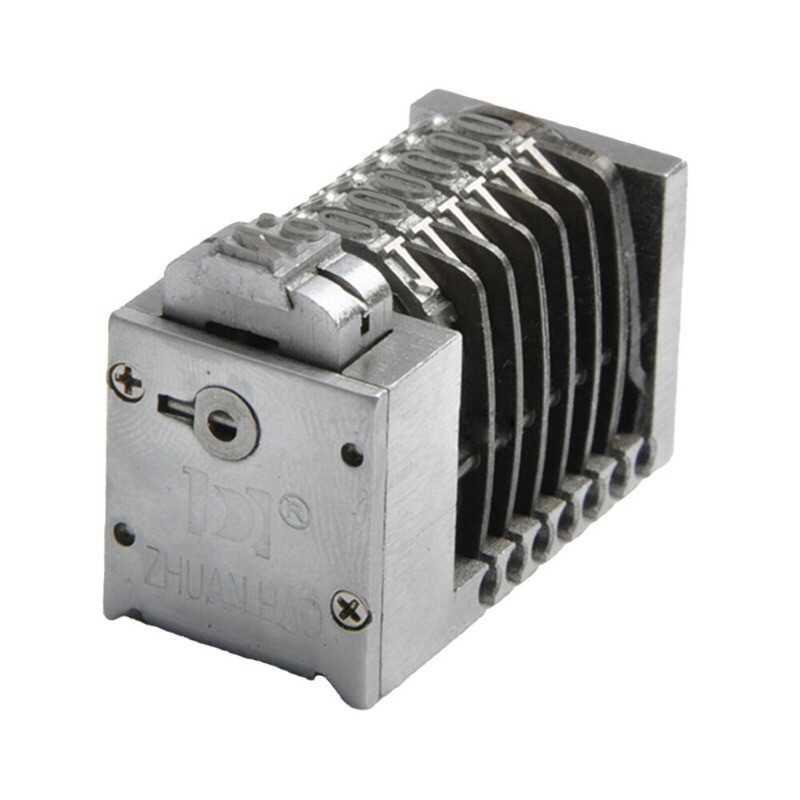 Mini Small 4X8 6 Digit Roman Backward Printing Machine Printer Numbering Machine