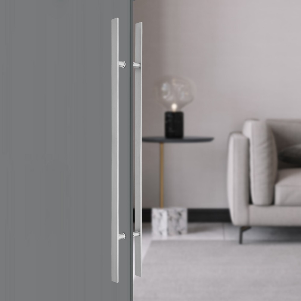 Pull Push Sliding Barn Door Handle Double Sided Stainless Steel Door Handle