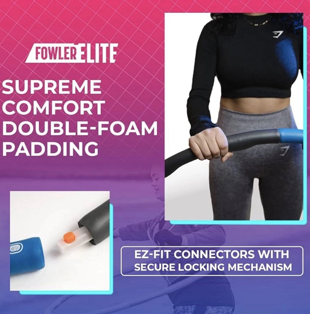 Fowler Elite Weighted Hula Hoop - 35” Diameter