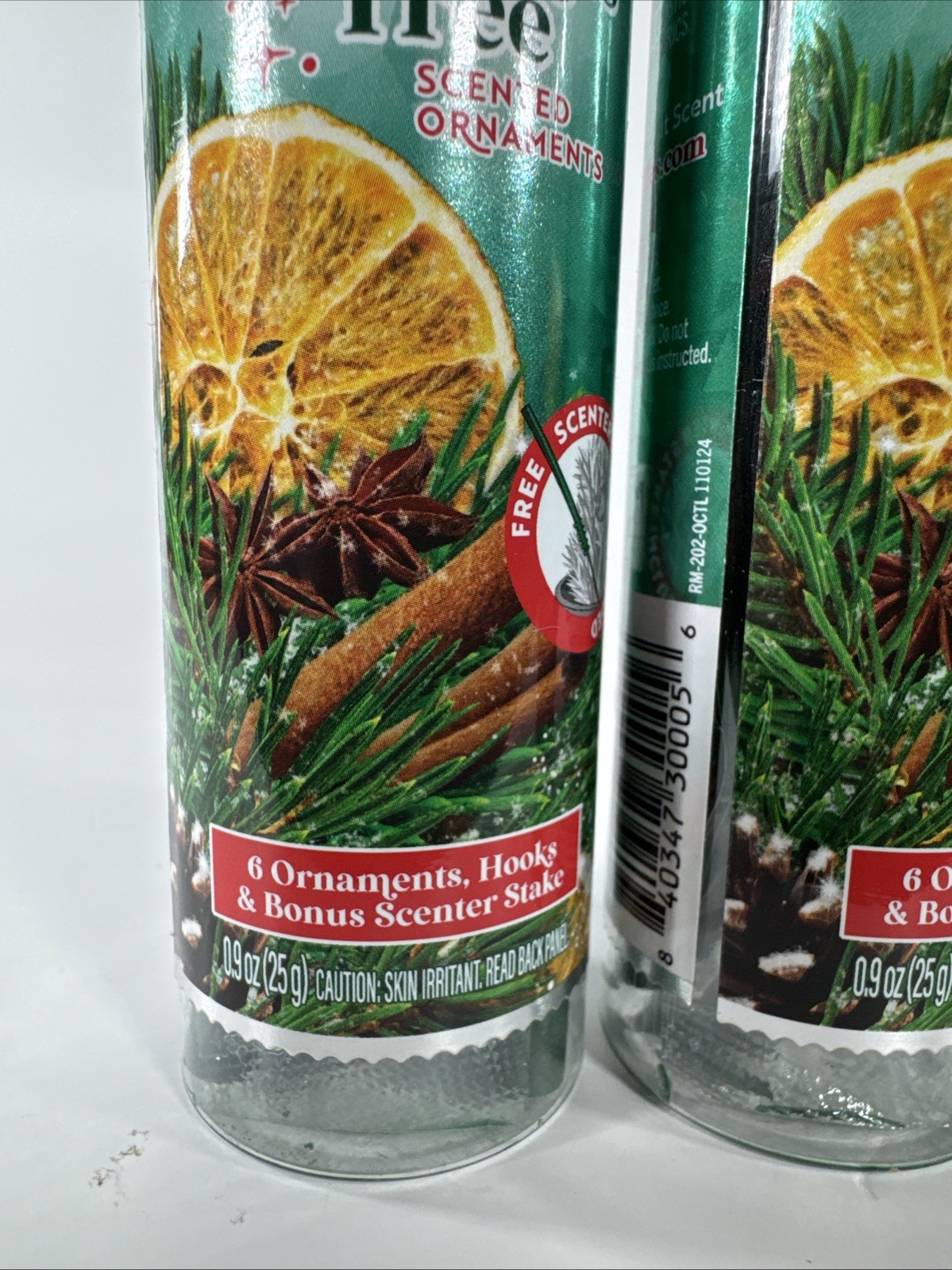 ScentSicles “O CHRISTMAS TREE” Scented Ornaments w/ Hooks 2 Pack (12 in Total)