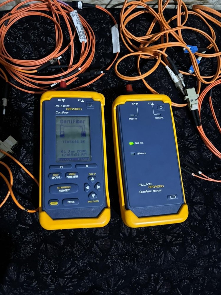 Fluke Networks Certifiber Multimode Fiber Optic Tool w Remote Unit
