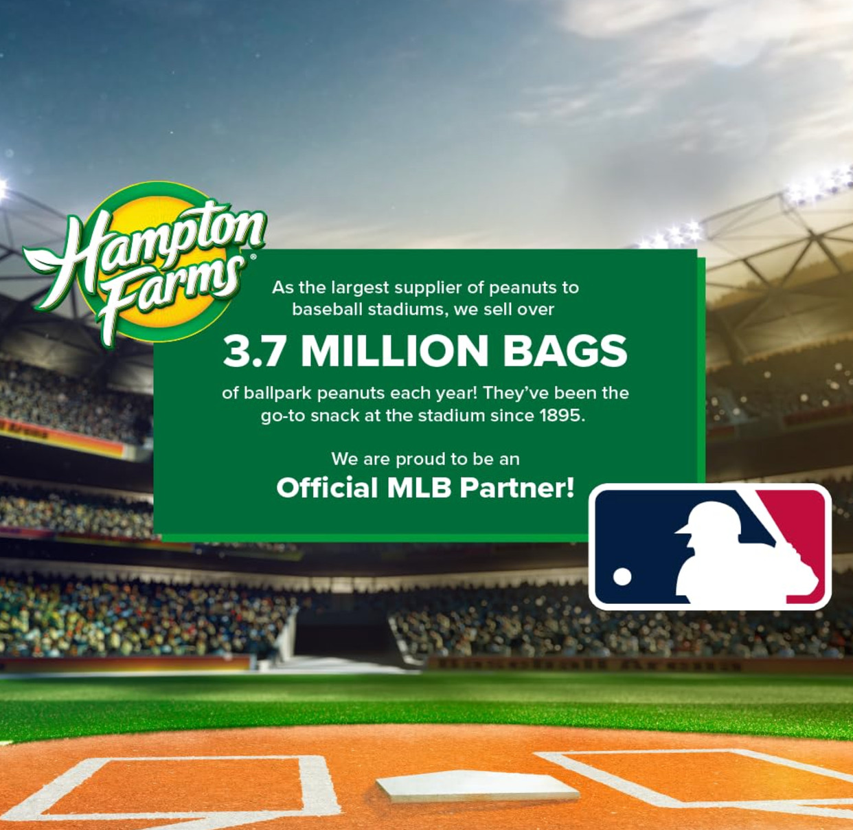 4x Jars Hampton Farms Creamy Peanut Butter Spread 16oz Made in USA NC