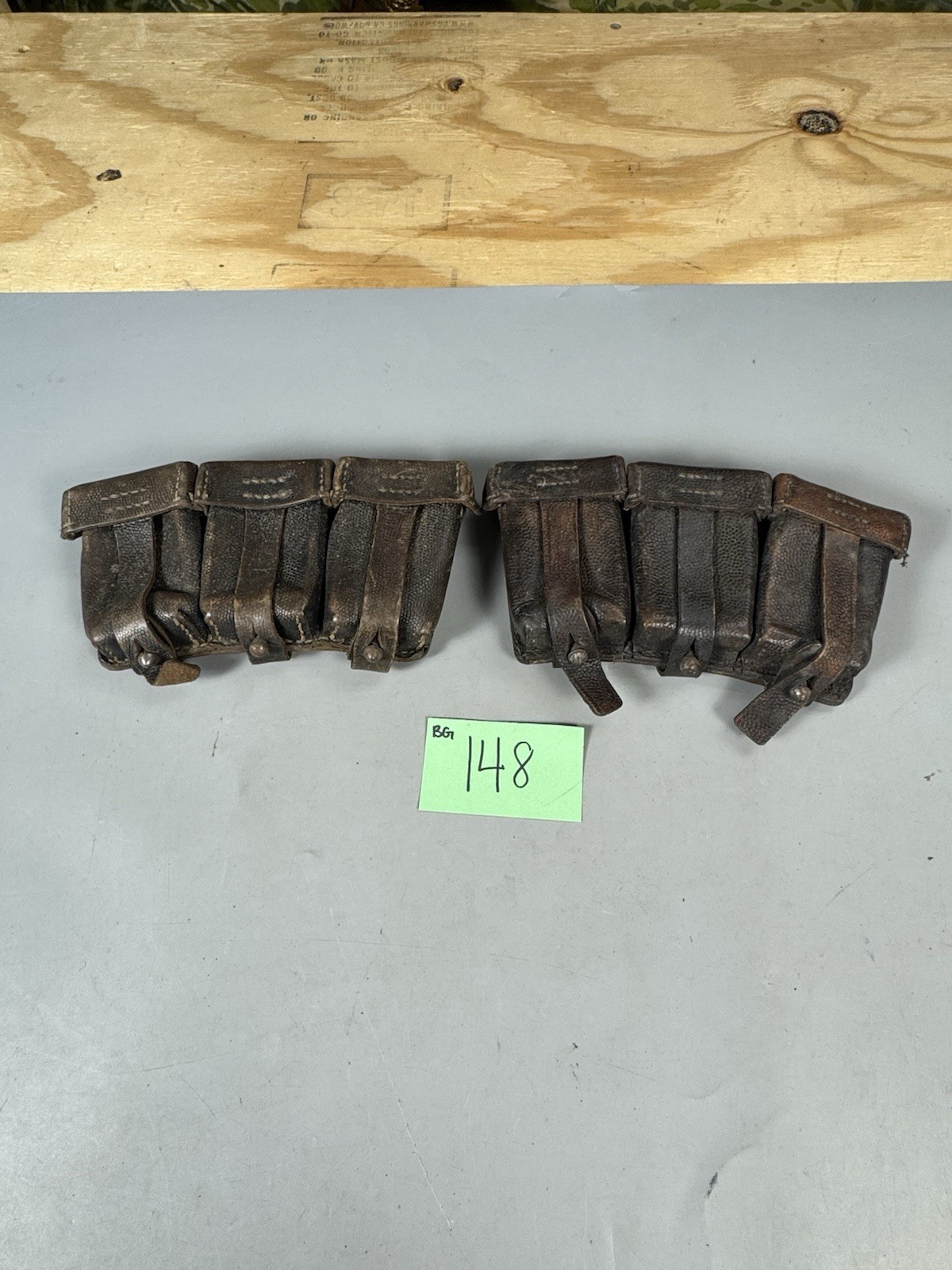 ww2 matched looking pair of k98 pouches BG148