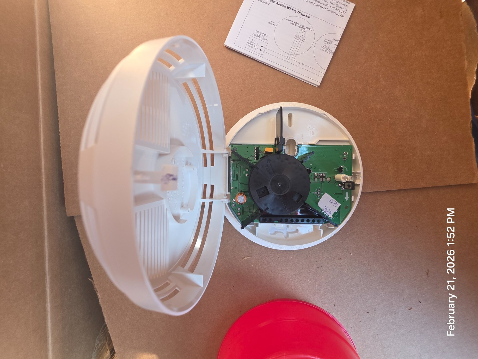 Sentrol ESL 429C Photoelectric Self Diagnostic Smoke Hardwired Detector New In B