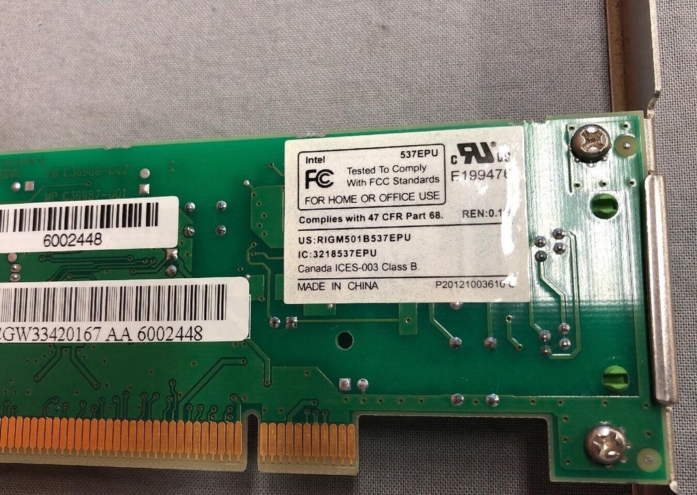 Intel 537EPU Modem Card 6002448