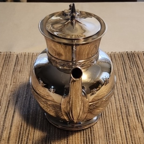 5 Piece Gorham Silver-Plated Holloware 0121 Silver Soldered Coffee & Tea Set