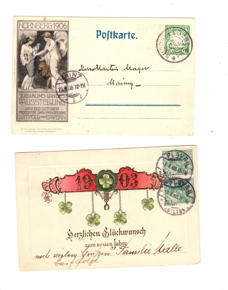 Germany   2  nice  post   cards