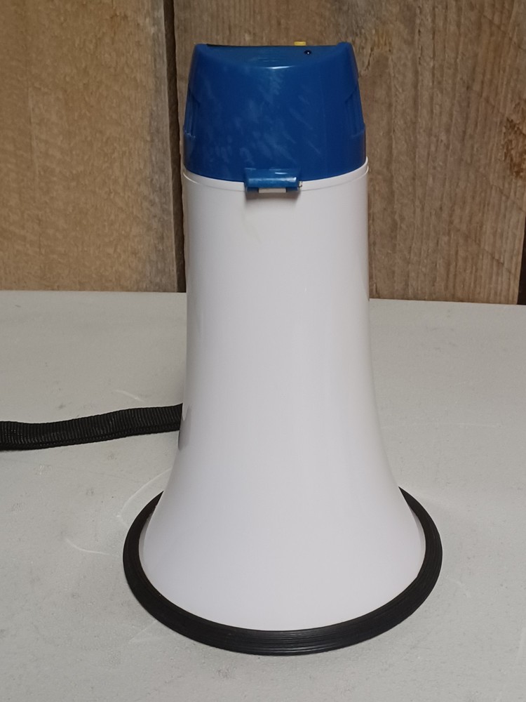 Vintage Blue/White Mega Mite Megaphone