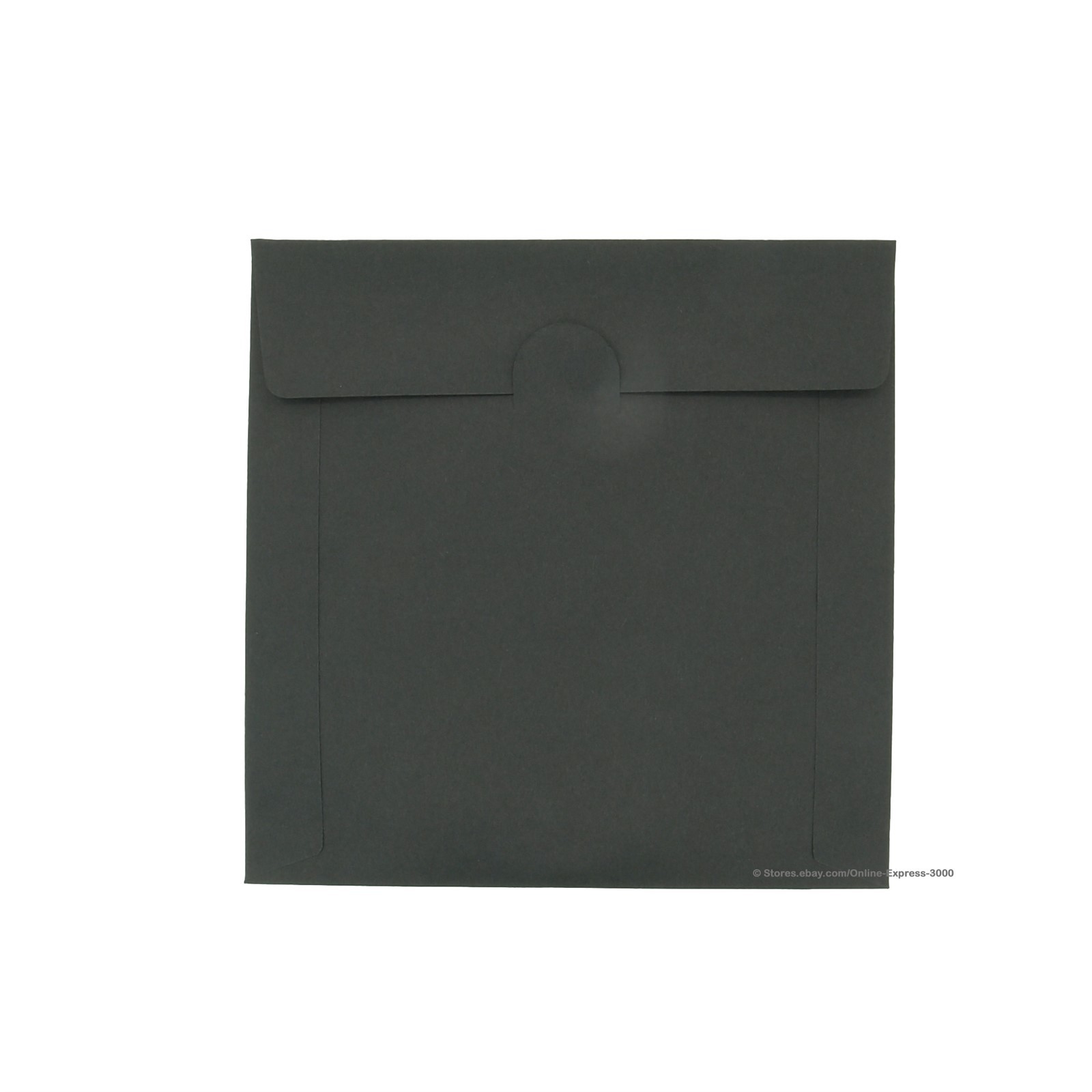 100 Premium Black Color Paper CD Sleeve Window Flap CD DVD 100G