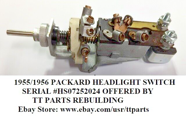 1955/1956 PACKARD HEADLIGHT SWITCH TESTED & WORKS