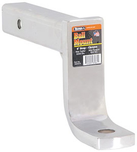 DEEP DROP BALL MOUNT 6" DROP CHROME