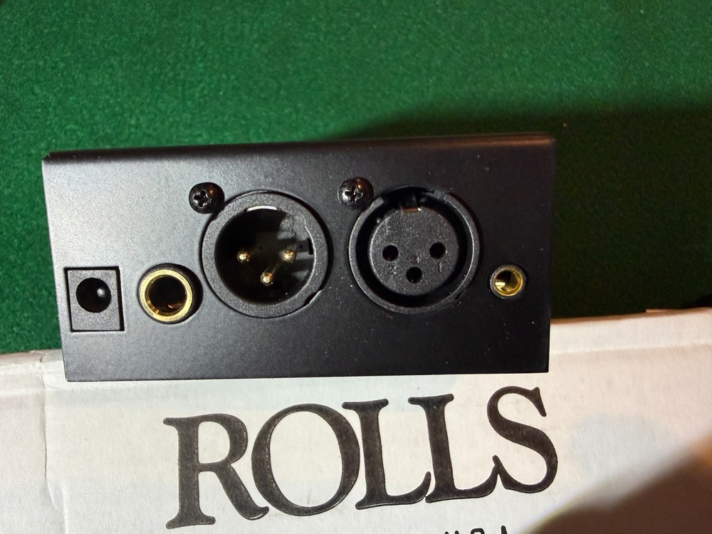 Rolls MP13 Mini-Mic Microphone Preamp Phantom Power Gain Control XLR TRS