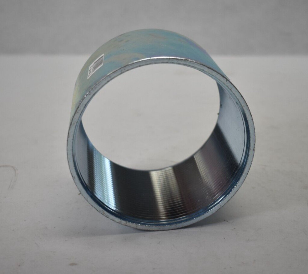 4" Rigid Coupling Galvanized Steel Threaded Connection Nipple Electrical Conduit