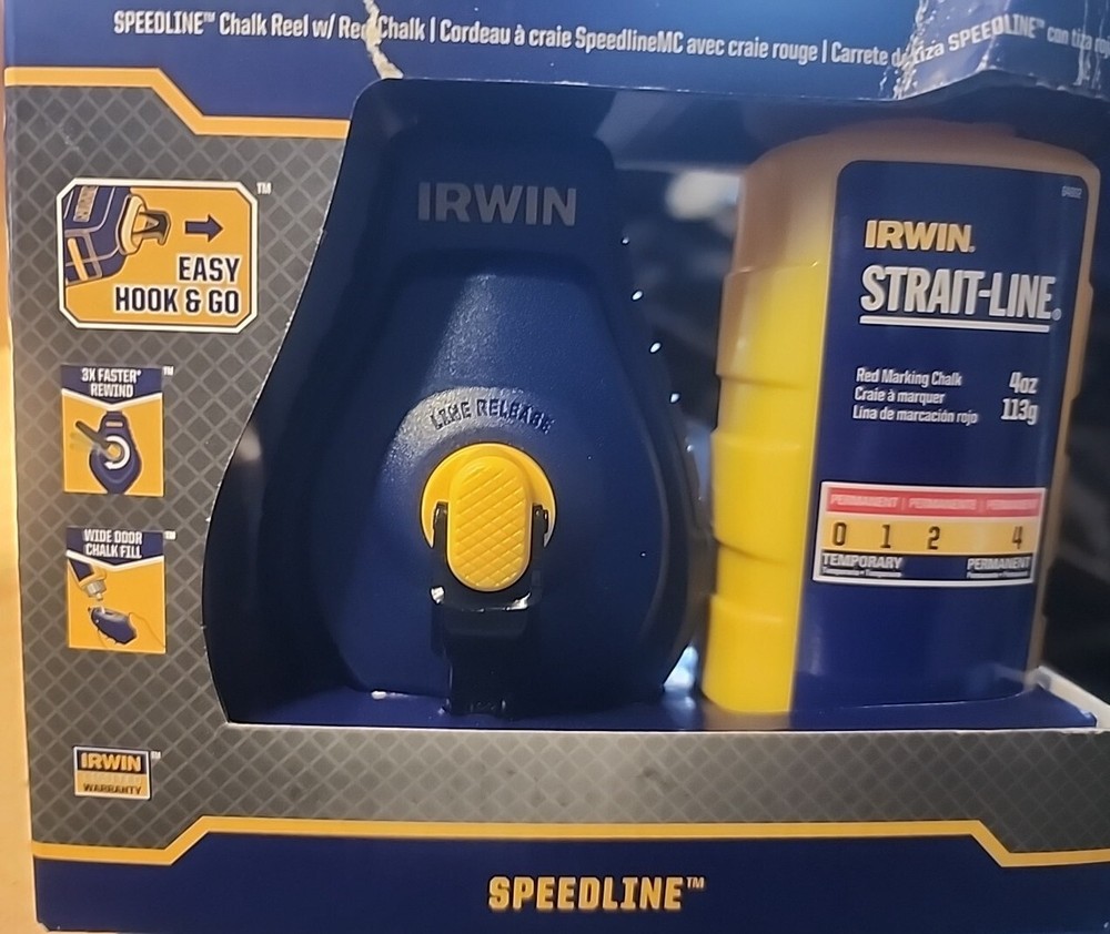 IRWIN strait-line (box is damaged)