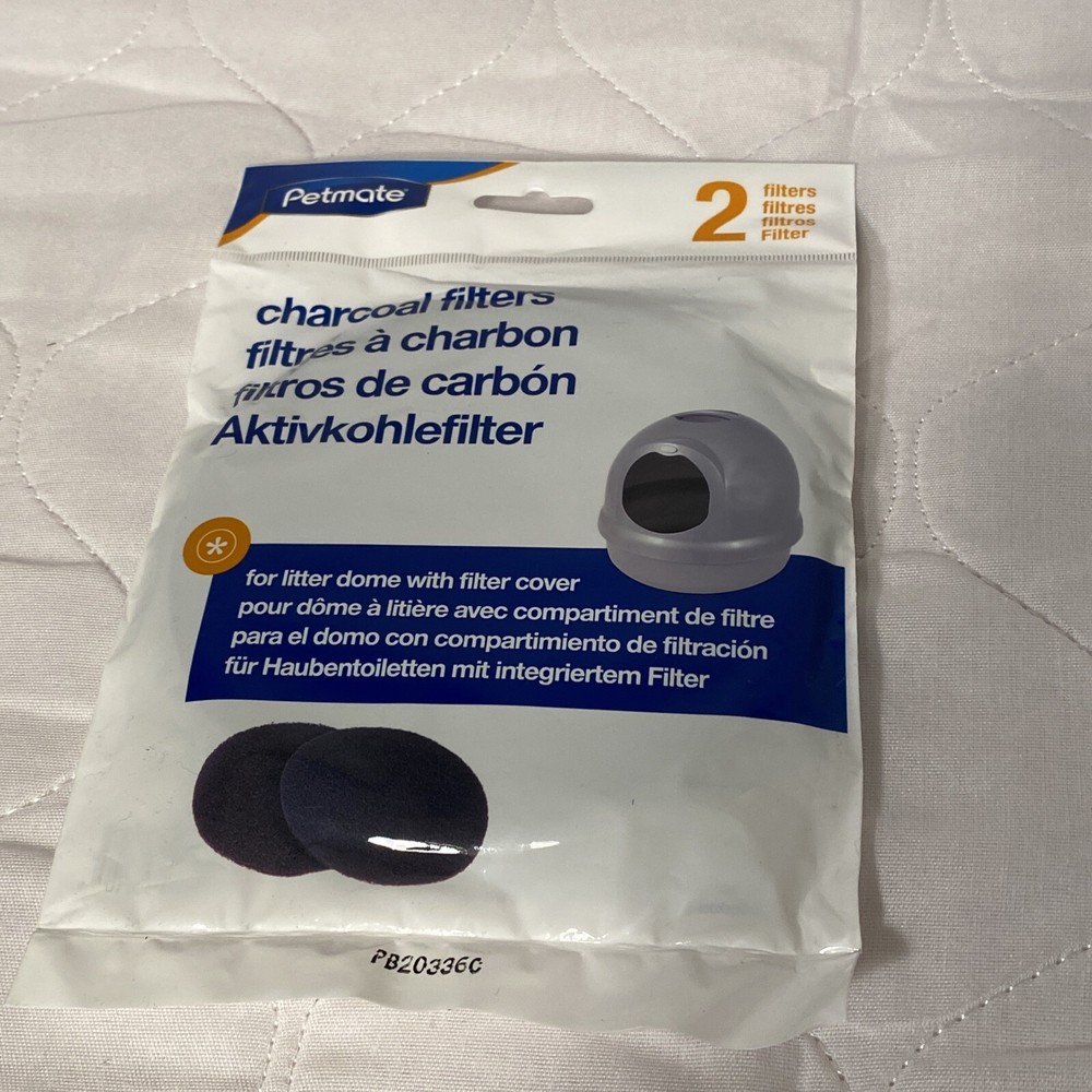 Petmate Charcoal Filters for Litter Dome 2 Pack