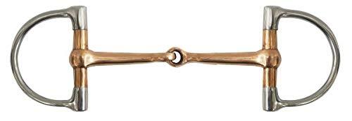 Showman 5" Copper Broken Snaffle D-Ring Bit