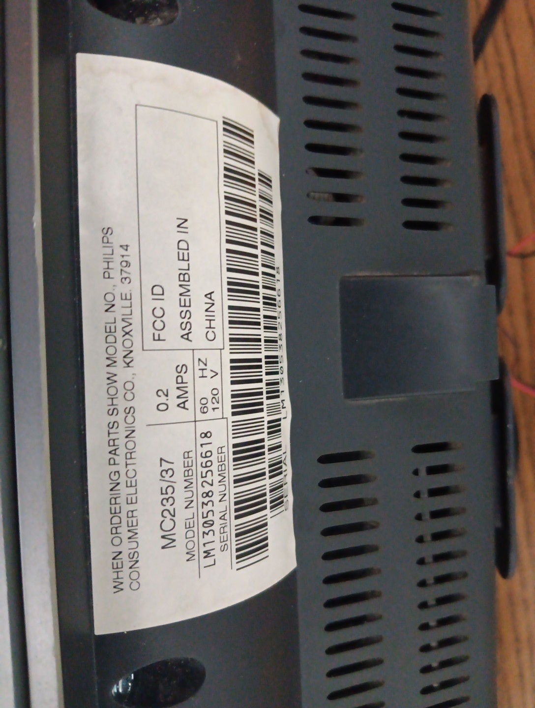 Philips Micro System MC235/37 CD Player AM/FM Radio Stereo, Tested Working