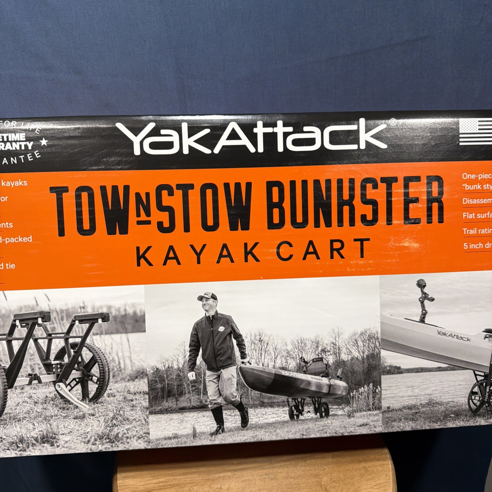 YakAttack TNS-1002 TowNStow Bunkster Kayak Cart