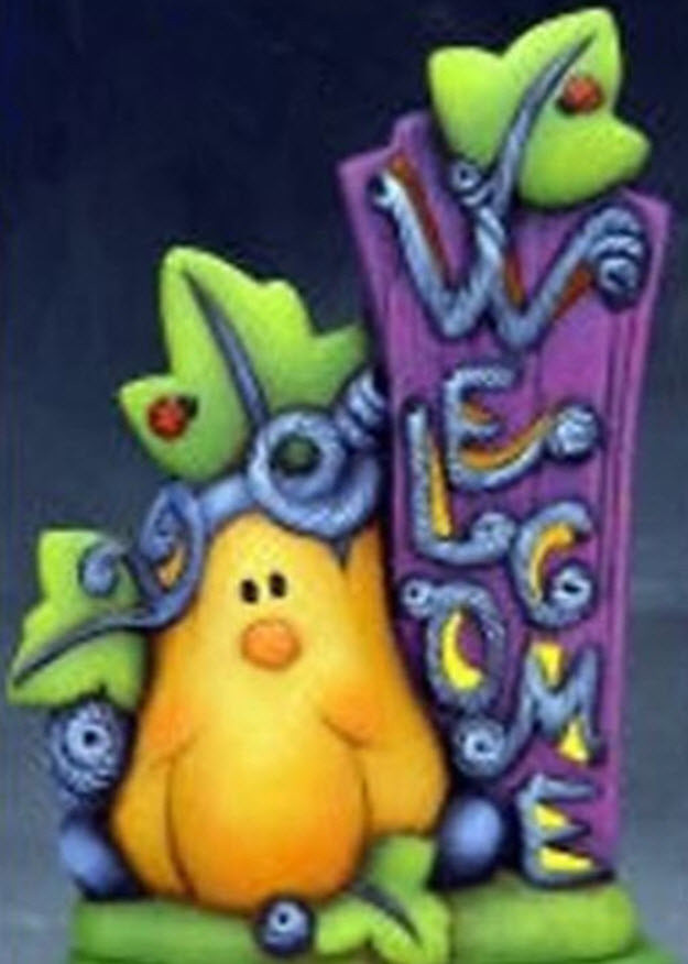 Ceramic Bisque~~ Ready to Paint~~ Small Pumpkin Welcome