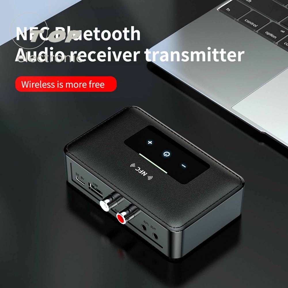 Bluetooth 5.0 RCA Audio Receiver Transmitter 3.5mm AUX NFC Wireless Adapter