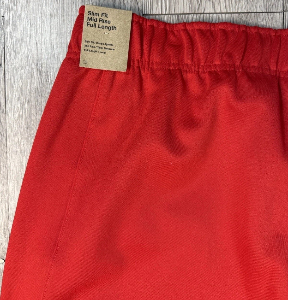 Nike Women New Sptcas Flare Pant Slim Fit Mid Rise Full Length HJ1016-657 Red XL