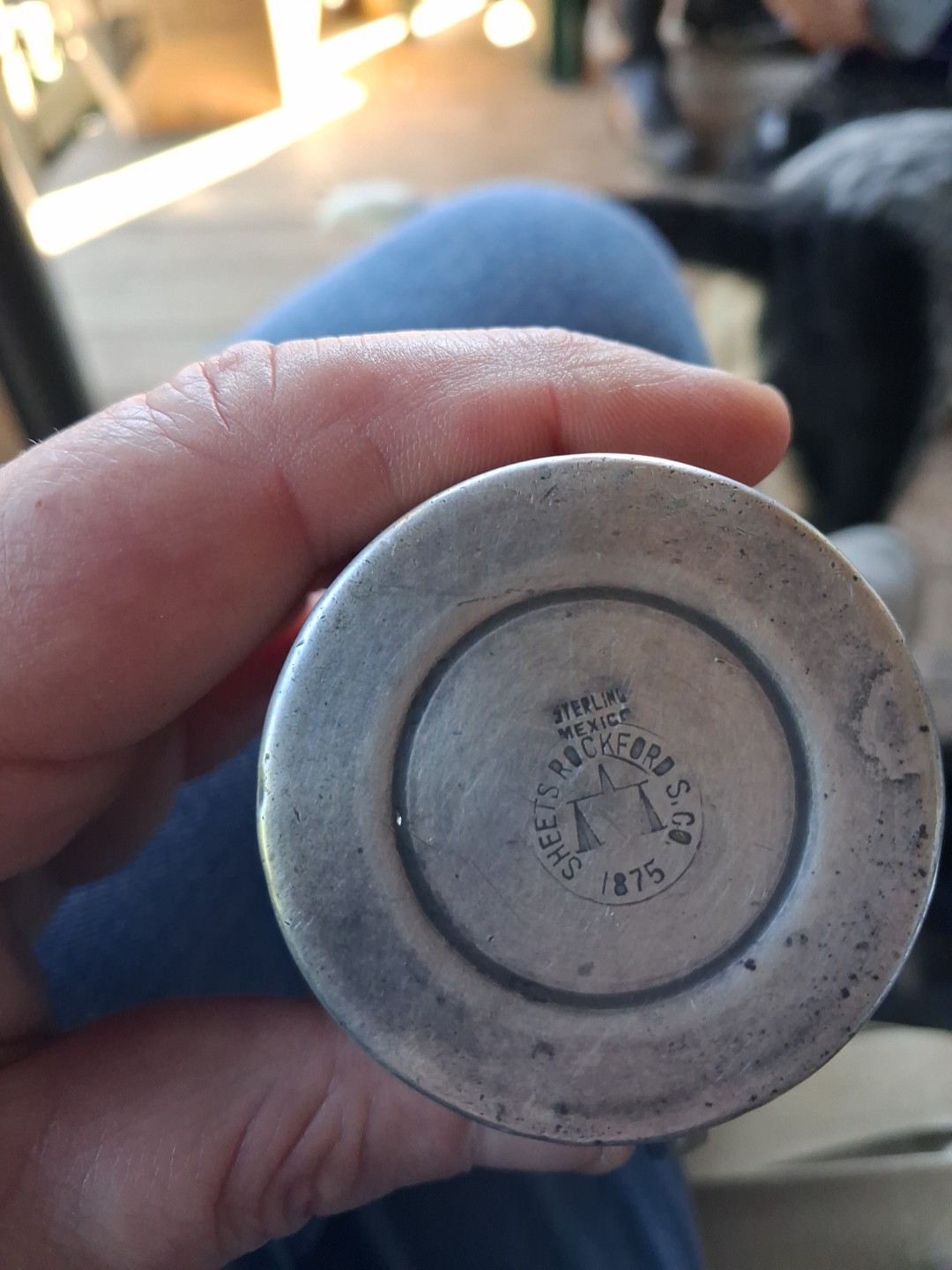 Vintage Sterling Silver Baby Cup Rockford S. Co 1875,