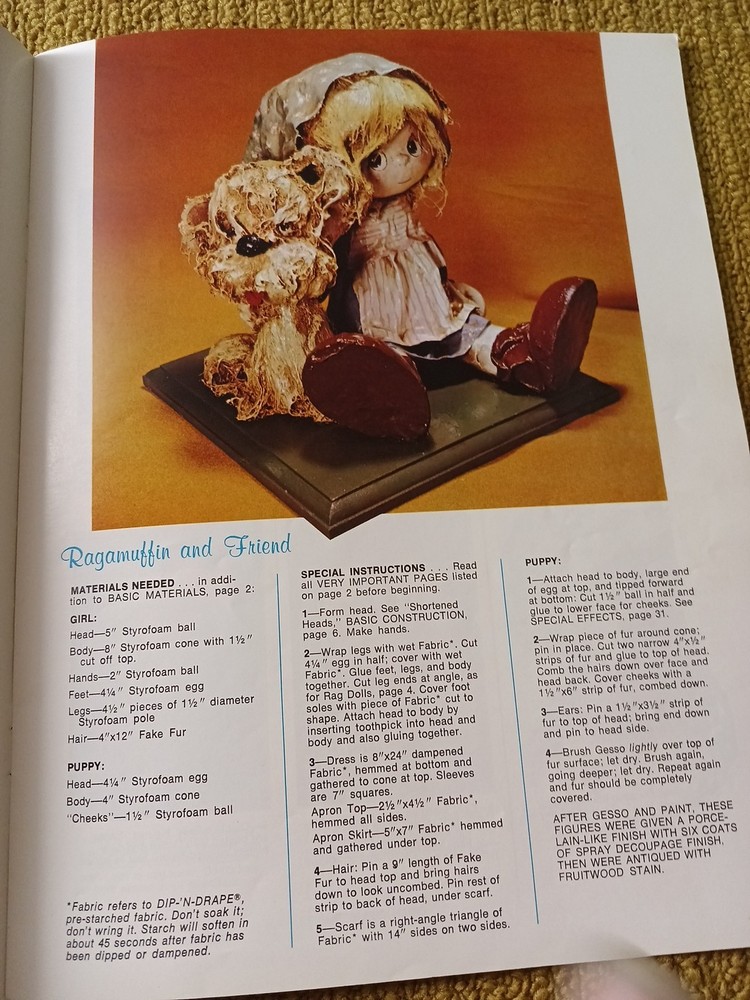 Creating with Dip 'n Drape Craft Pattern Booklet