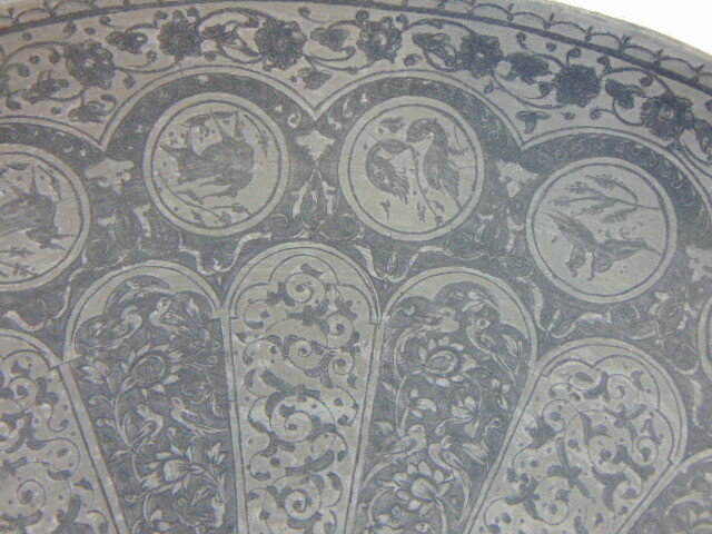 Vintage Antique Decorative Middle Eastern Copper Tray