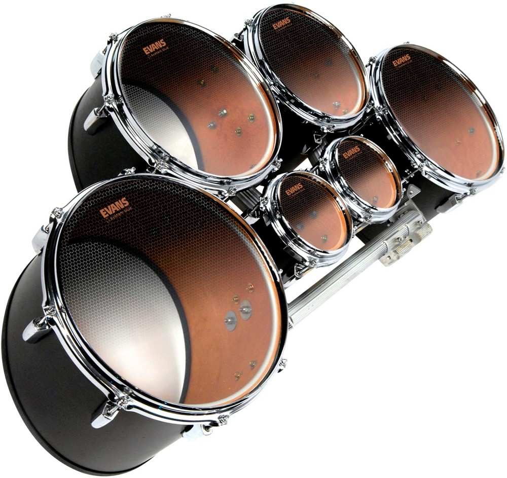 Evans System Blue Marching Tenor Drum Head 6 in.