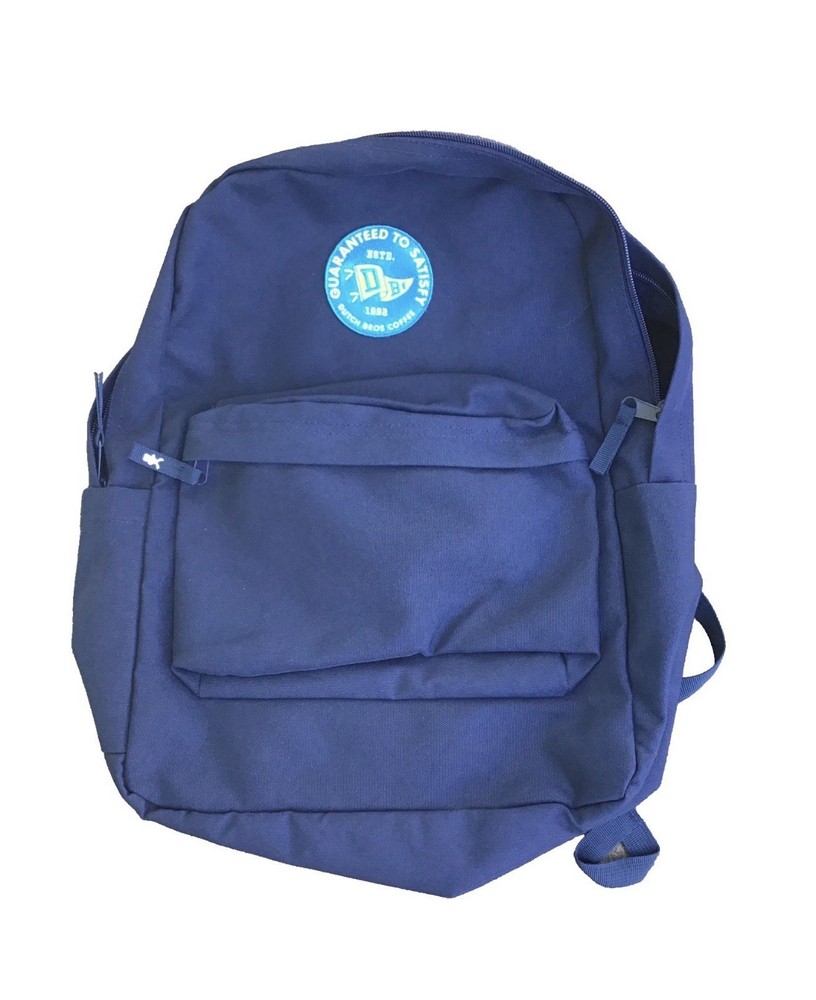 Dutch Bros Navy Blue Backpack Rare
