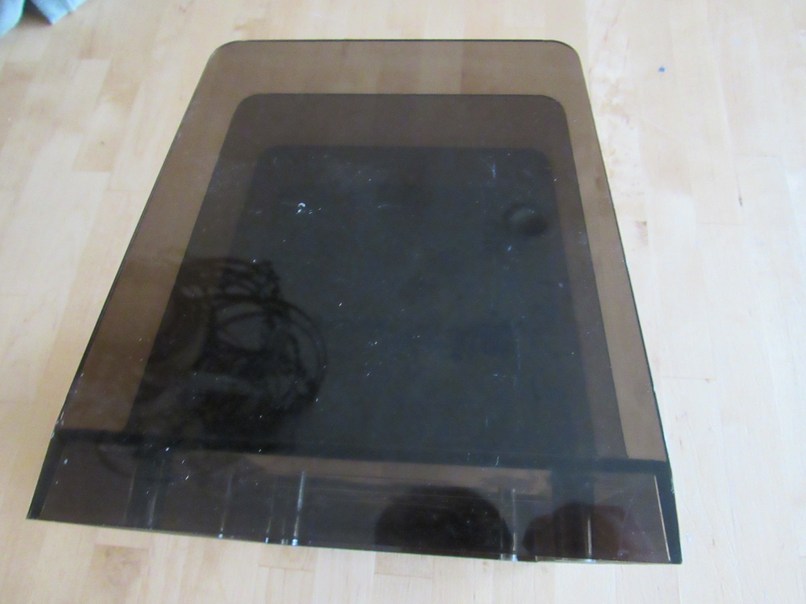 Brown Acrylic Letter Holder/ great condition!