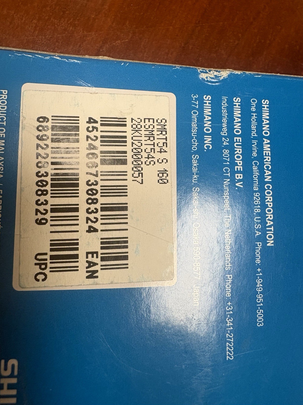 SM-RT54 Disc Rotor Shimano Road Gravel Bike Disc Brake Rotor Center Lock Mount