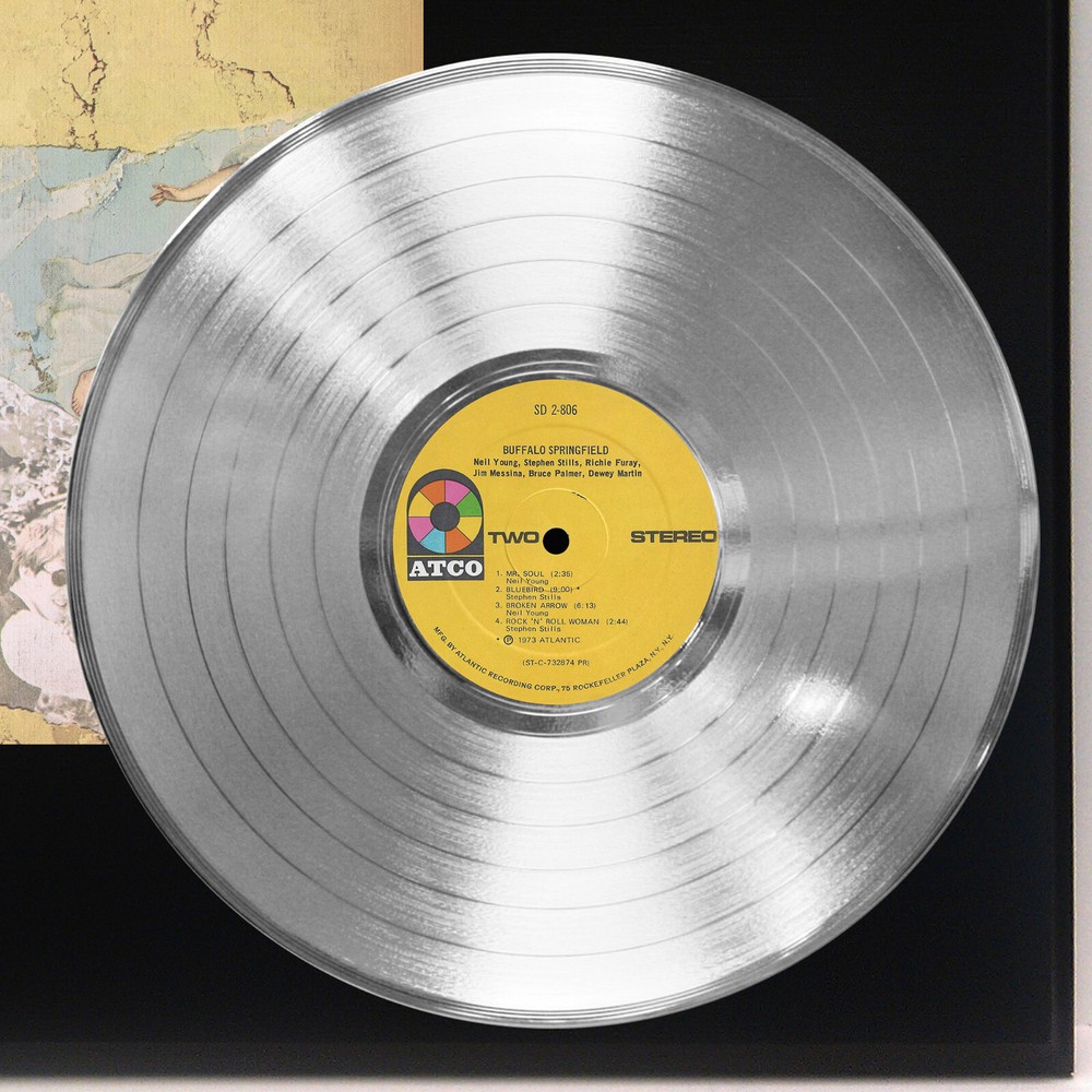 Buffalo Springfield - Self Title Silver LP Record Plaque Display