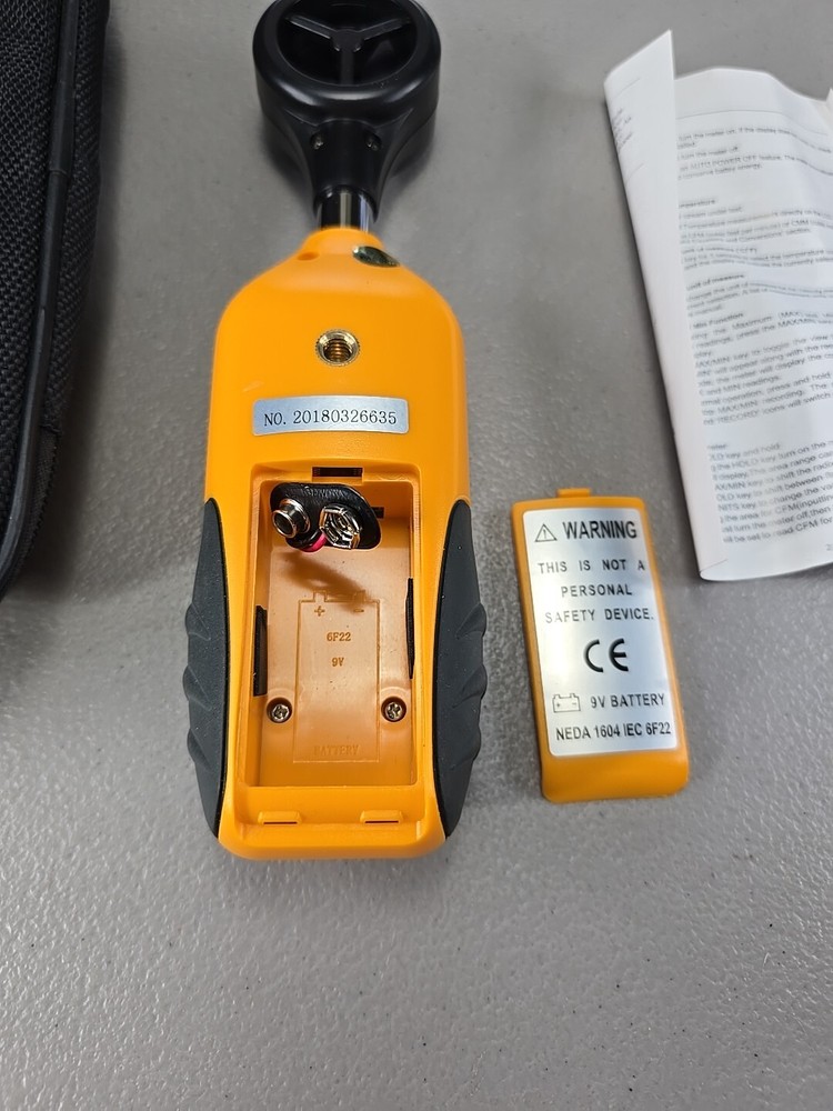 WSMLA Handheld Portable Digital Anemometer Wind Speed Meter Sailing LCD & Case