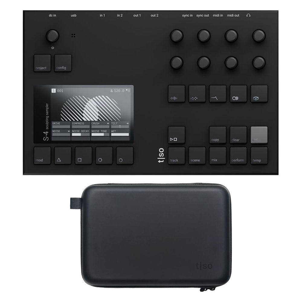 Torso Electronics S-4 Sampler (Black) Bundle S-4 Carrying Case