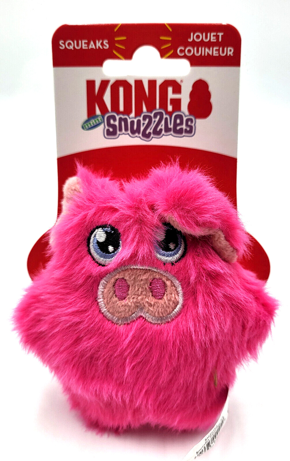 KONG Snuzzles Mini (3pk) Duck-Frog-Pig XS Squeaky Soft Plush Dog Toy 4"