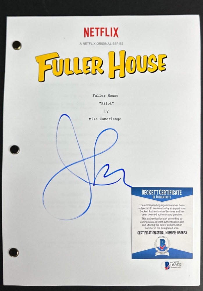 John Stamos Signed Pilot 'Fuller House' Full Script BAS B86633