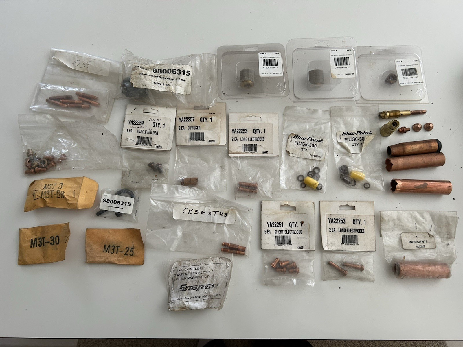 Vintage MIG Welder Tip Nozzle Diffuser Accessories Lot - Snap-On & Others