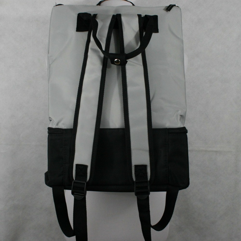 DSW Backpack Light Grey & Black Nylon NWOT