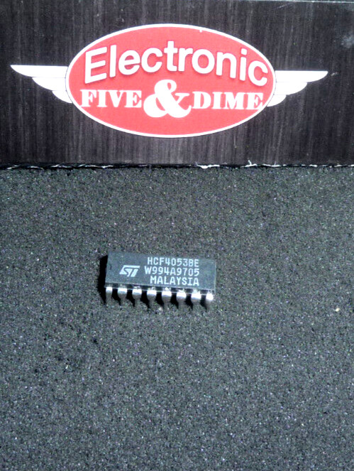 HCF4053BE STMicroelectronics Single-Ended Multiplexer   PDIP16  IC