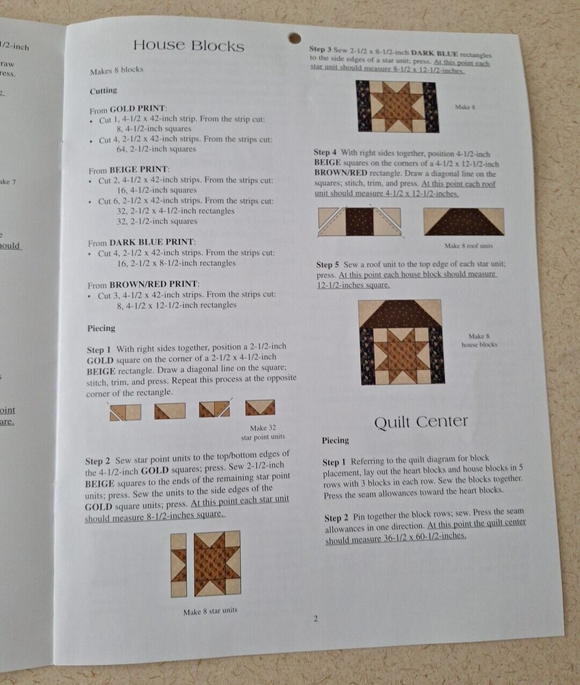 Thimbleberries Warm Heart by Lynette Jensen for Pattern Book