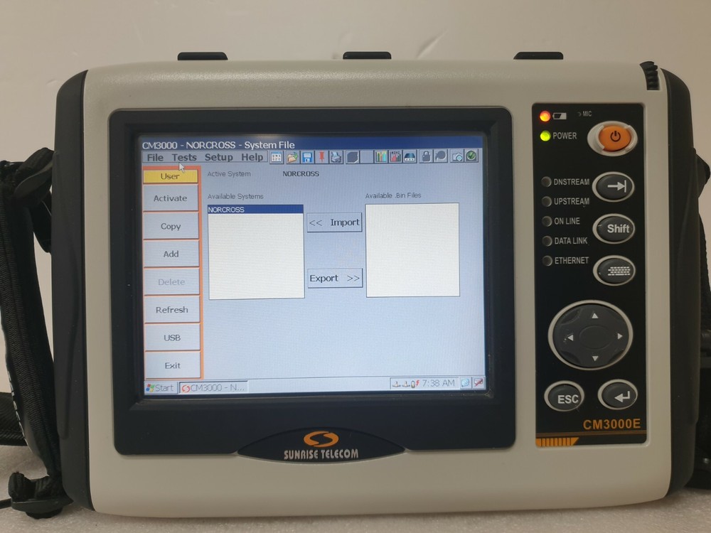 Cable Modem Network Analyzer Spectrum analyzer CM3000E w/ OPT.Docsis 3.0_QAM_RPG