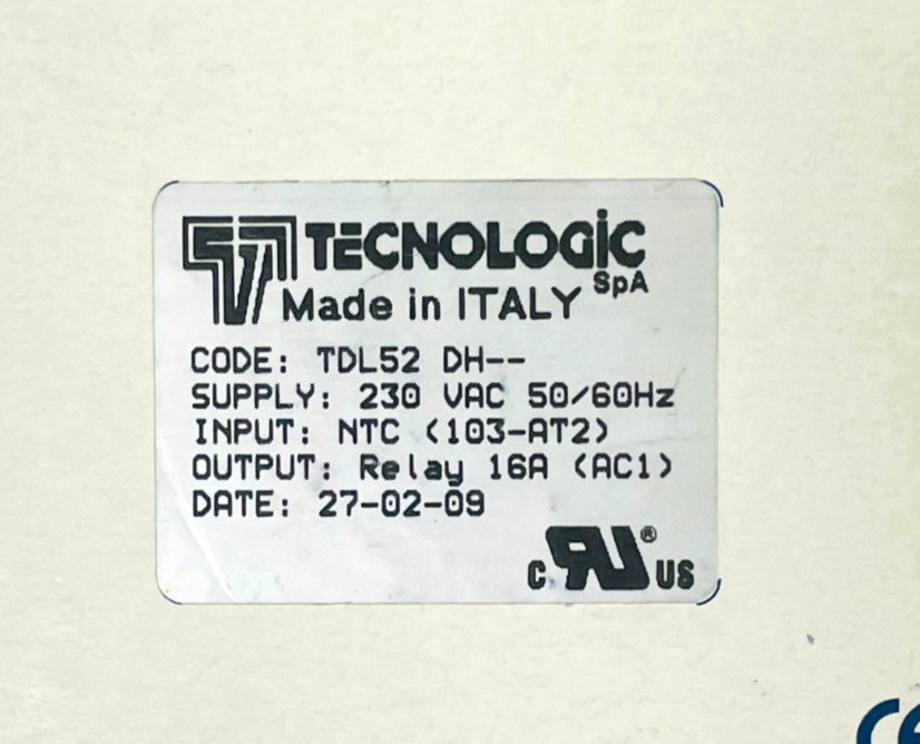 TECNOLOGIC TDL52 DH-- Temperature Controller